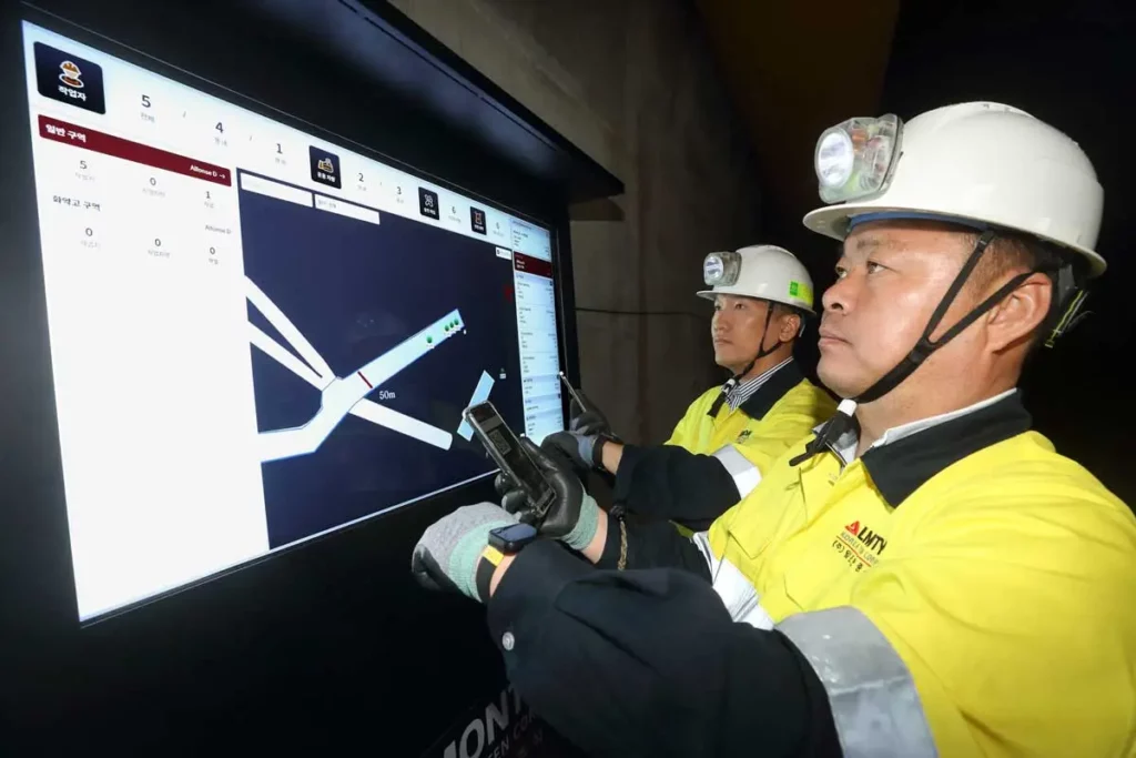 Infrastructure setup at Sangdong Mine